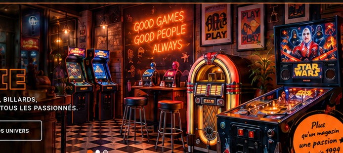 Ambiance de salle de jeux