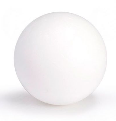 Balle de Baby Foot plastique blanche