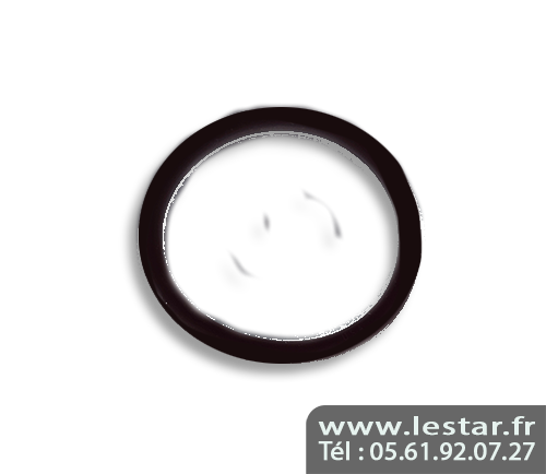 Caoutchouc de flipper noir diamètre 64 mm - USA 2 1/2"