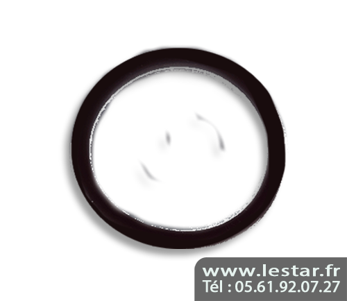 Caoutchouc de flipper noir diamètre 76 mm - USA 3"