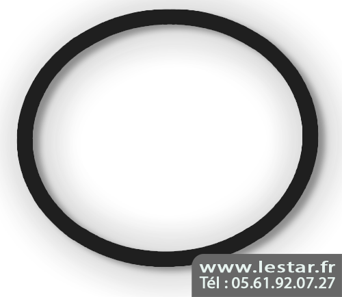 Caoutchouc de flipper noir diamètre 130 mm - USA 5"