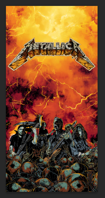 Tapis de protection Metallica 2024 52 X 106