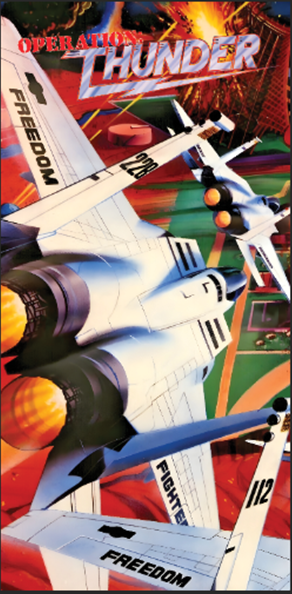 Tapis de protection vitre flipper Operation Thunder  - Dimensions : 52cm x 106cm