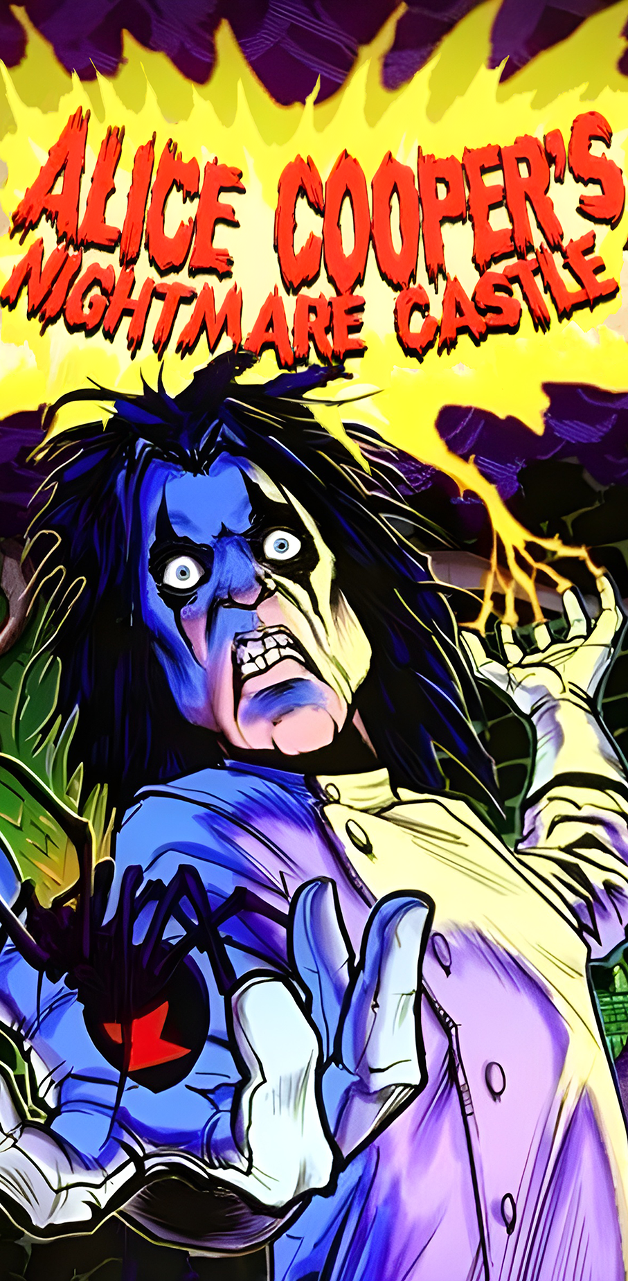 Tapis de protection vitre flipper  Alice Cooper - Dimensions :106cm x 52cm