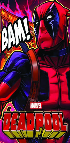 Tapis de protection vitre flipper  Deadpool - Dimensions :106cm x 52cm
