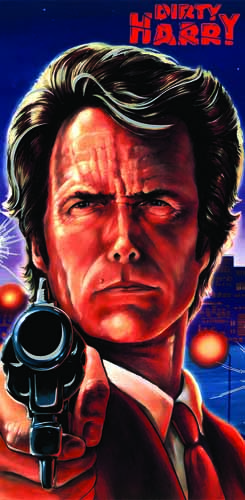 Tapis de protection vitre flipper  Dirty Harry - Dimensions :106cm x 52cm