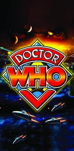 Tapis de protection vitre flipper  Dr Who - Dimensions :106cm x 52cm