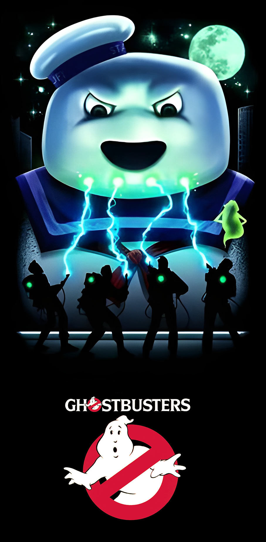 Tapis de protection vitre flipper  Ghostbusters - Dimensions :106cm x 52cm