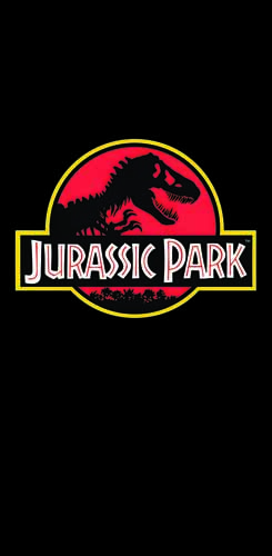 Tapis de protection vitre flipper  Jurassic Park Original - Dimensions :106cm x 52cm