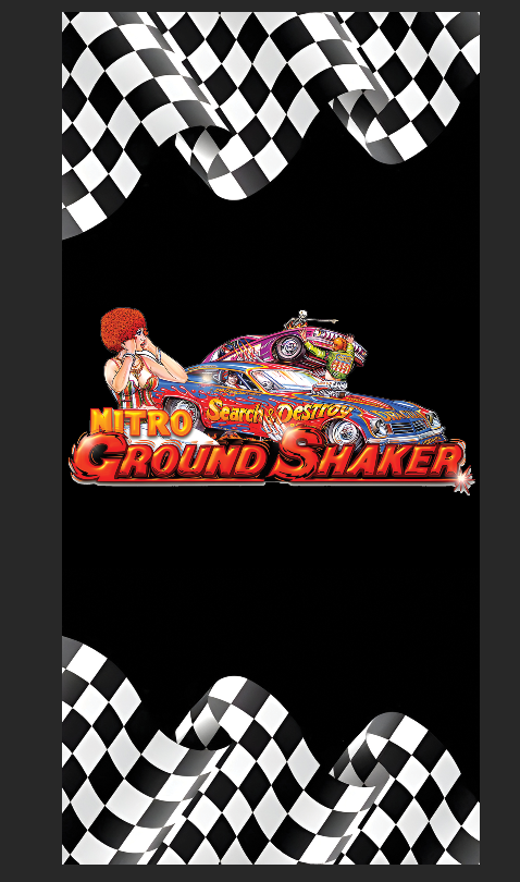 Tapis de protection vitre flipper Nitro Ground Shaker 52 X 106
