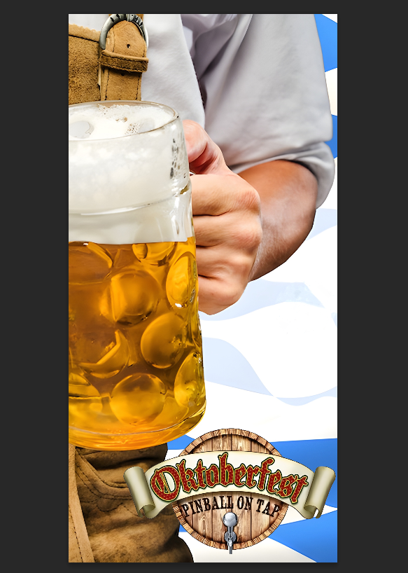 Tapis de protection vitre flipper Oktoberfest 52 X 106