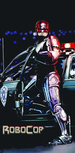 Tapis de protection vitre flipper  Robocop - Dimensions :106cm x 52cm
