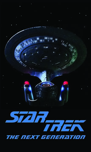 Tapis de protection vitre flipper  Stark Trek TNG - Dimensions :106cm x 59cm