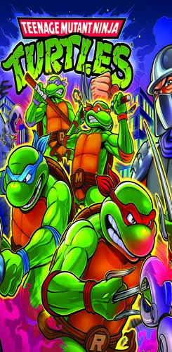 Tapis de protection vitre flipper  TMNT - Dimensions :106cm x 52cm