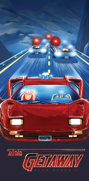 Tapis de protection vitre flipper  The Getaway - Dimensions :106cm x 52cm