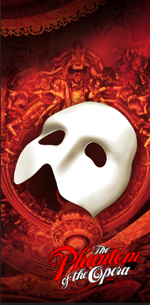 Tapis de protection vitre flipper the Phantom Of The Opera  - Dimensions : 52cm x 106cm
