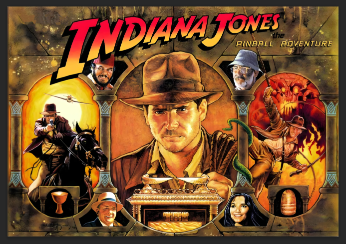 Indiana Jones - Translite de flipper