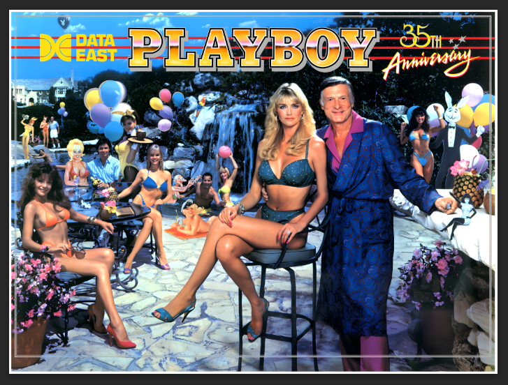 Playboy 35th - Translite de flipper