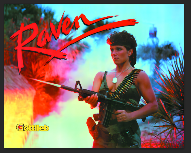 Raven - Translite de flipper