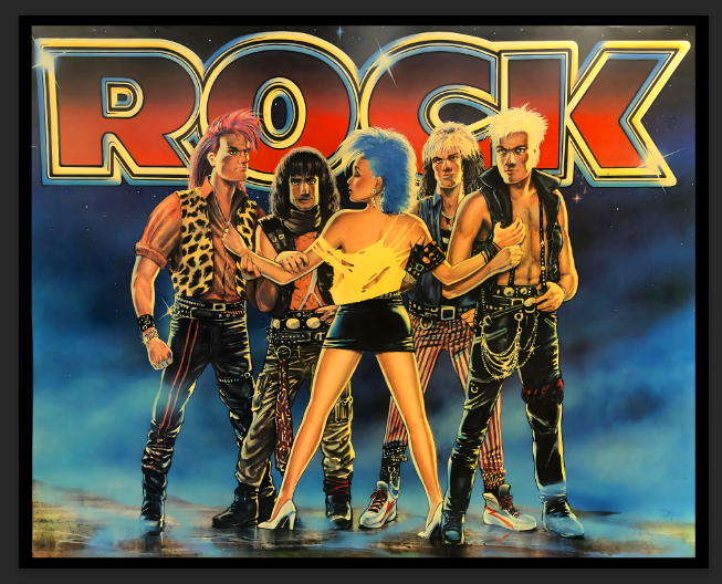 Rock - Translite de flipper