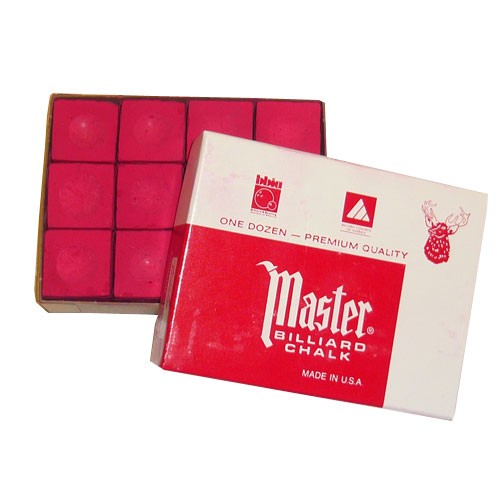 Craie de billard Master Rouge, la pièce